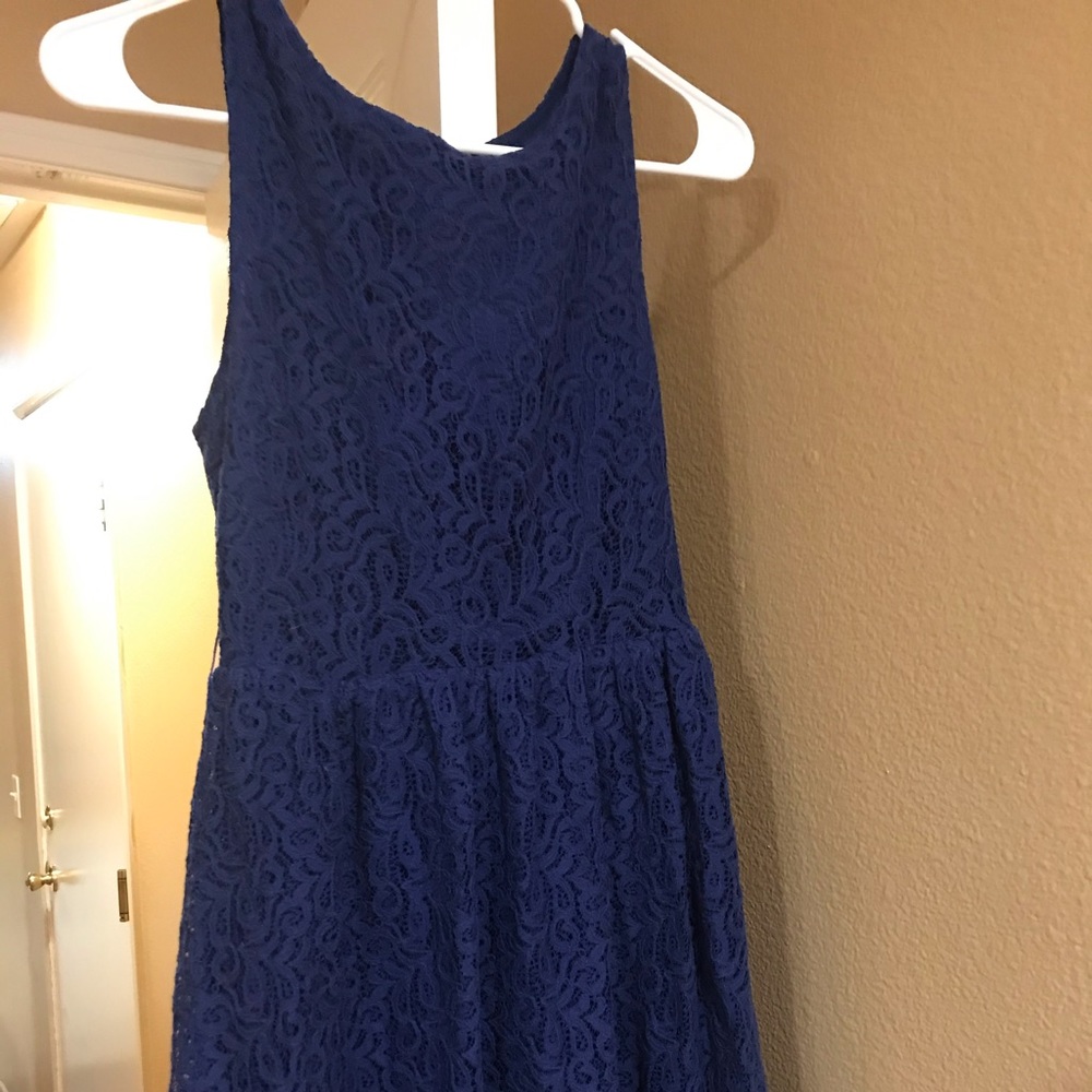 Royal blue short dress